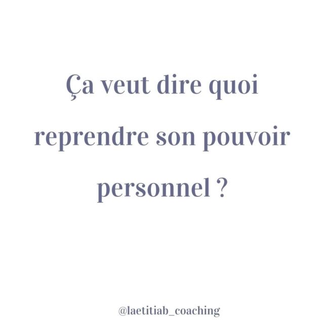 En apprenant à mieux se connaître, à s'accepter,  on prend conscience de notre pouvoir personnel.  La conscience de soi est la base, le respect de ses valeurs et de ses besoins est fondamental pour être aligné.  Répondre son pouvoir personnel,  c'est la base pour une bonne estime de soi.  Ça vous parle ?  #pouvoirpersonnel
#confianceensoi
#consciendesoi #estimedesoimême #respectersesbesoins #valeurspersonnelles #developpementpersonnel #devperso #cheminementintérieur #saffirmer #affirmationdesoi 
#bienetrepersonnel #coachingpersonnel #coachholistique #coachinghumandesign #coachingdevie #entrepreneurbienetre